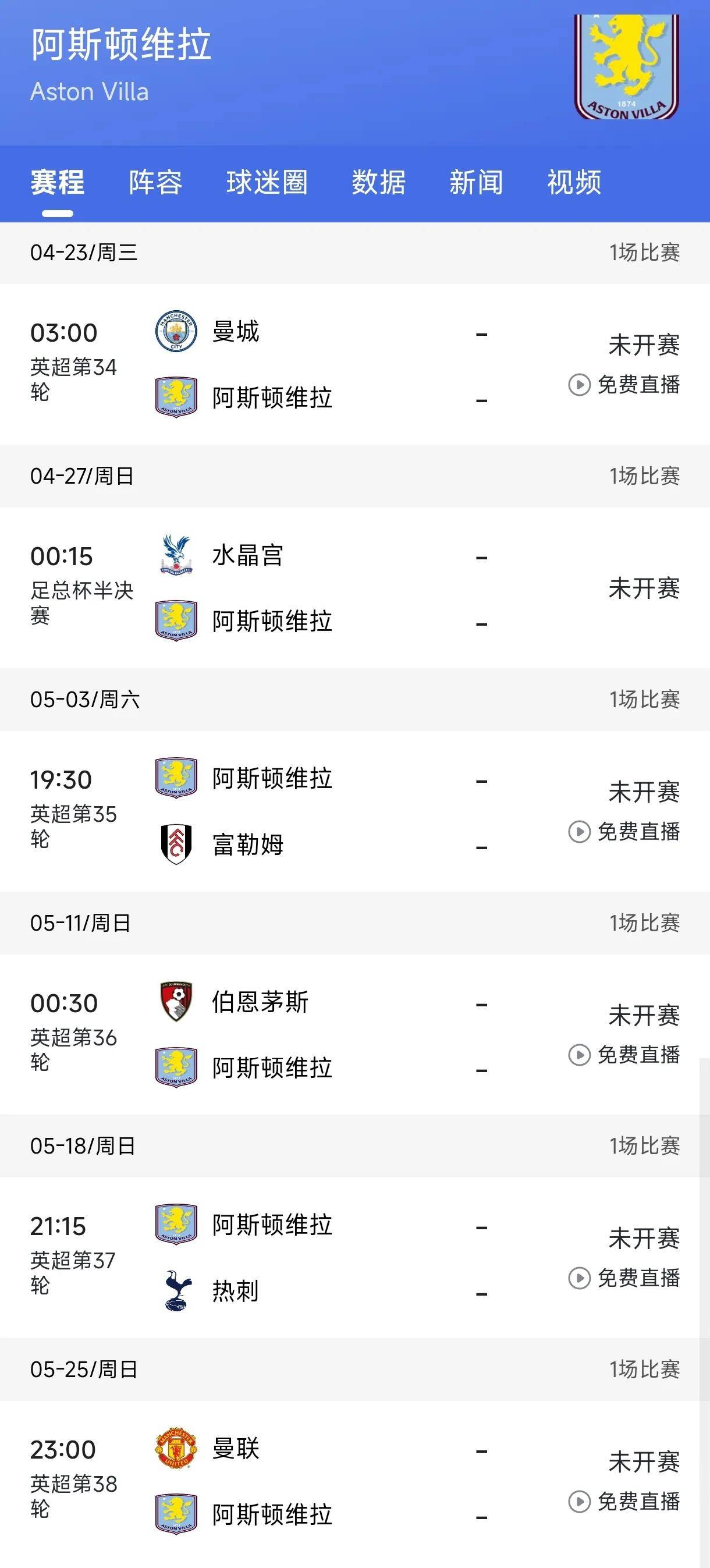 包含紧张的英超积分榜悬念，多支球队竞争激烈的词条